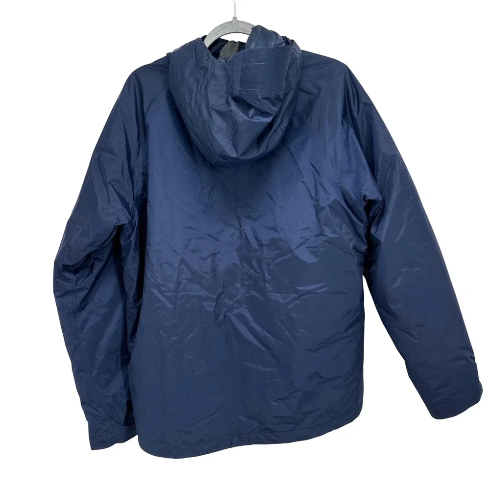 Patagonia Mens M H2No Insulated Torrentshell Jacket Navy Blue Waterproof Hooded